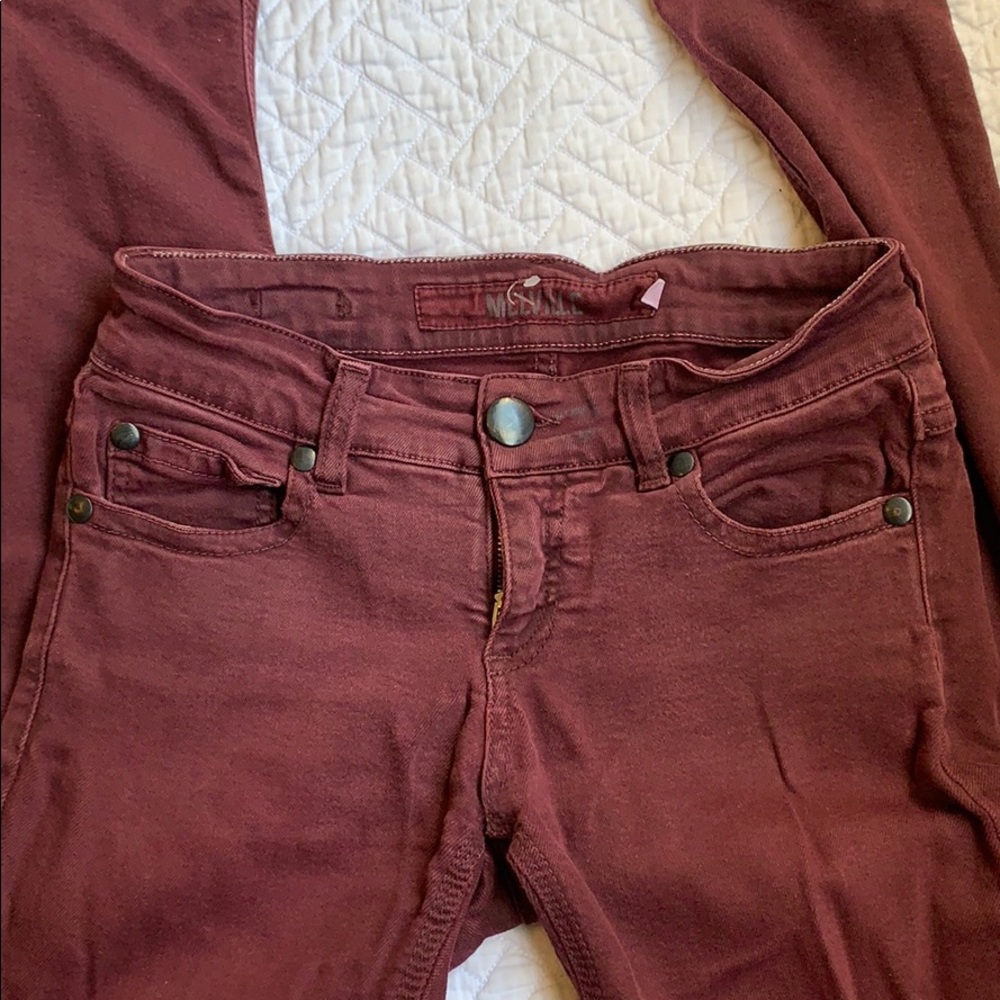 BURGUNDY skinny jeans but MELVILLE